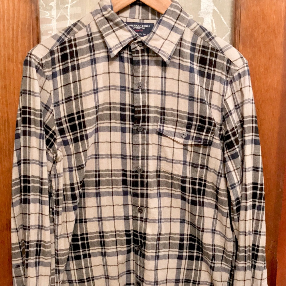 American Eagle Flannel Button Down